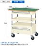 サカエ CSパールワゴン 中量タイプ 引出し 天板付き 幅750×奥行500×高さ760mm CSP-7572ACTFSEI-1