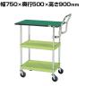 サカエ CSパールワゴン 中量 天板付き ハイタイプ取手 幅750×奥行500×高さ900mm CSP-7582TEHTSE