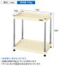 サカエ CSパールワゴン 固定タイプ 幅750×奥行500×高さ630mm CSPN-7562I-1