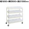 サカエ ボックスワゴン ボックス9BTM付き 幅1200×奥行500×高さ1300mm PJR-04DI