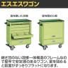 サカエ エスエスワゴン フットブレーキ付き 幅700×奥行450×高さ880mm SS-A4NBR-1