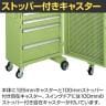 サカエ キャビネットワゴンスイングドア付き 幅700×奥行400×高さ1095mm CW-SD1N-11