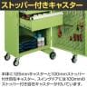 サカエ キャビネットワゴンスイングドア付き 幅700×奥行400×高さ1095mm CW-SD3N-11