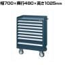 サカエ キャビネットワゴン 幅700×奥行480×高さ1025mm CV-1081D
