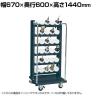 サカエ ツーリングワゴン UT-50タイプ 幅670×奥行600×高さ1440mm TLR-16AJKBRD