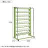 サカエ ツーリングラック HSK-100Pタイプ 幅1030×奥行575×高さ1750mm HSK-28BK-1