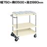 サカエ ツーリングワゴン パールワゴンタイプ フットブレーキ付き 幅750×奥行500×高さ880mm CSP-S31RBRAI