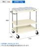 サカエ ツーリングワゴン パールワゴンタイプ 直進安定金具付き 幅750×奥行500×高さ880mm CSP-S31YRAI-1