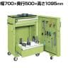 サカエ ツーリングキャビネットワゴン スイングドア付き 幅700×奥行500×高さ1095mm TLC-AAF1GNA