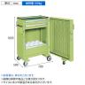 サカエ ツーリングキャビネットワゴン スイングドア付き 幅700×奥行500×高さ1095mm TLC-AAF1GNB-14