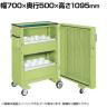サカエ ツーリングキャビネットワゴン スイングドア付き 幅700×奥行500×高さ1095mm TLC-F2GCA