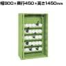 サカエ ツーリングキャビネット 前扉横収納式 幅900×奥行450×高さ1450mm TLK-30A