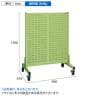 サカエ パネルハンガー 両面 移動式 本体のみ 幅960×奥行610×高さ1300mm NFP-CW-1