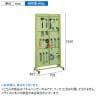 サカエ パンチングパネルハンガー 幅795×奥行405×高さ1650mm MP-16PN-1