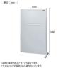 【連結】サカエ パーティション 連結 幅1500×高さ1480m NAA-1515FR-1