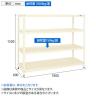 サカエ スーパーラック 均等耐荷重150KG/段 4段タイプ 幅1800×奥行600×高さ1500mm SPR-2324MI-1