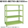 【単体】サカエ RKラック 単体 均等耐荷重:250KG/段 4段タイプ 幅1500×奥行750×高さ1200mm RKN-5724