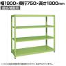 【追加/増設用】サカエ RKラック 連結 均等耐荷重:250KG/段 4段タイプ 幅1800×奥行750×高さ1800mm RKN-8784R