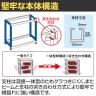 【単体】サカエ RKラック傾斜棚タイプ 単体 幅1800×奥行450×高さ1800mm RKN-8483S-2