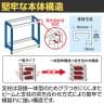 サカエ サカエラック 100kg/段 高さ1800mm 5段タイプ 幅1500×奥行650×高さ1800mm STN3-1518W-3
