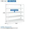 サカエ サカエラック 100kg/段 高さ1800mm 5段タイプ 幅1800×奥行650×高さ1800mm STN3-1818W-1
