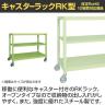 サカエ キャスターラックRK型 幅1500×奥行450×高さ1320mm RKCN-5423-1