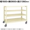 サカエ キャスターラックRK型 幅1500×奥行600×高さ1350mm RKCN-5624I