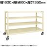 サカエ キャスターラックRK型 幅1800×奥行600×高さ1350mm RKCN-8624I