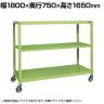 サカエ キャスターラックRK型 幅1800×奥行750×高さ1650mm RKCN-8753