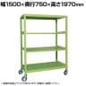 サカエ キャスターラックRK型 幅1500×奥行750×高さ1970mm RKCN-5784