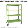サカエ キャスターラックRK型 幅1500×奥行600×高さ1970mm RKCN-5684I