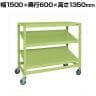 サカエ キャスターラックRK型傾斜棚タイプ 幅1500×奥行600×高さ1350mm RKCN-5623SNU