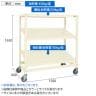 サカエ キャスターラックRK型傾斜棚タイプ 幅1500×奥行600×高さ1650mm RKCN-5653SNU-10