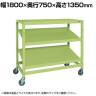 サカエ キャスターラックRK型傾斜棚タイプ 幅1800×奥行750×高さ1350mm RKCN-8723SNU
