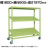 サカエ キャスターラックRK型傾斜棚タイプ 幅1800×奥行600×高さ1970mm RKCN-8683SNU