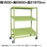 サカエ キャスターラックRK型傾斜棚タイプ 幅1500×奥行600×高さ1970mm RKCN-5683SNUI