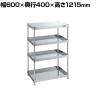 サカエ ステンレスCSパールワゴン 固定タイプ 幅600×奥行400×高さ1215mm CSPN4-60124