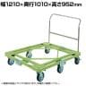 サカエ 自在移動回転台車 超重量型 取手付き 幅1210×奥行1010×高さ952mm RH-3TG