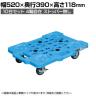 サカエ サカエメッシュキャリー サイレントエラストマー車仕様 幅520×奥行390×高さ118mm SCR-M400SEBX