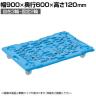 サカエ サカエメッシュキャリー ナイロン 自3/固2 5台入 幅900×奥行600×高さ120mm SCR-M900NKBX