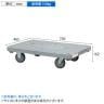 サカエ 樹脂平台車 自在 固定タイプ 幅720×奥行465×高さ162mm SHN-10-1