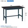 サカエ 軽量実験用高さ調整作業台TKSCタイプ 幅1200×奥行750×高さ740～940mm TKSC-1275-1
