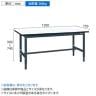 サカエ 実験用中量作業台 メラミン天板 幅1200×奥行750×高さ740～940mm TKSM-1275-1