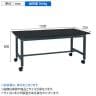 サカエ 中量作業台KTタイプ キャスパッド付き 幅1500×奥行750×高さ800mm KT-593CHCCPD-1