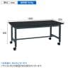 サカエ 中量作業台KTタイプ キャスパッド付き 幅1800×奥行900×高さ800mm KT-703CHCCPD-1