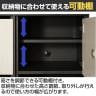【法人様限定】木目扉 パーソナルロッカー 4人用 2列2段 シリンダー錠 開口付き 棚板付き メールロッカー 書庫 幅900×奥行450×高さ760mm 【完成品】-3