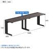 【法人様限定】LASHデスク ティーレッグハーフ フリーアドレスデスク 片面2連タイプ 配線ダクト付き 幅2400×奥行600×高さ720mm-13