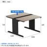 【法人様限定】LASHデスク ティーレッグホール フリーアドレスデスク 両面タイプ 配線ダクト付き 幅1000×奥行1200×高さ720mm-13