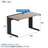 【法人様限定】LASHデスク ティーレッグハーフ フリーアドレスデスク 片面タイプ 配線ダクト付き 幅1200×奥行700×高さ720mm-13