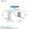 【法人様限定】LASHデスク ティーレッグホール フリーアドレスデスク 両面タイプ 配線ダクト付き 幅1200×奥行1400×高さ720mm-13